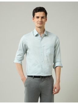 Arrow - Geometric Green Full Sleeves Collar Neck Shirt