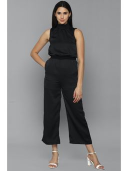 Allen Solly - Women Solid Straight Fit Black Jumpsuit