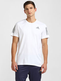 adidas - OWN THE RUN TEE White Running T-Shirt