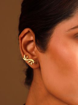 Voylla - Gold Sterling Silver Gold Plated Pair Of Earrings