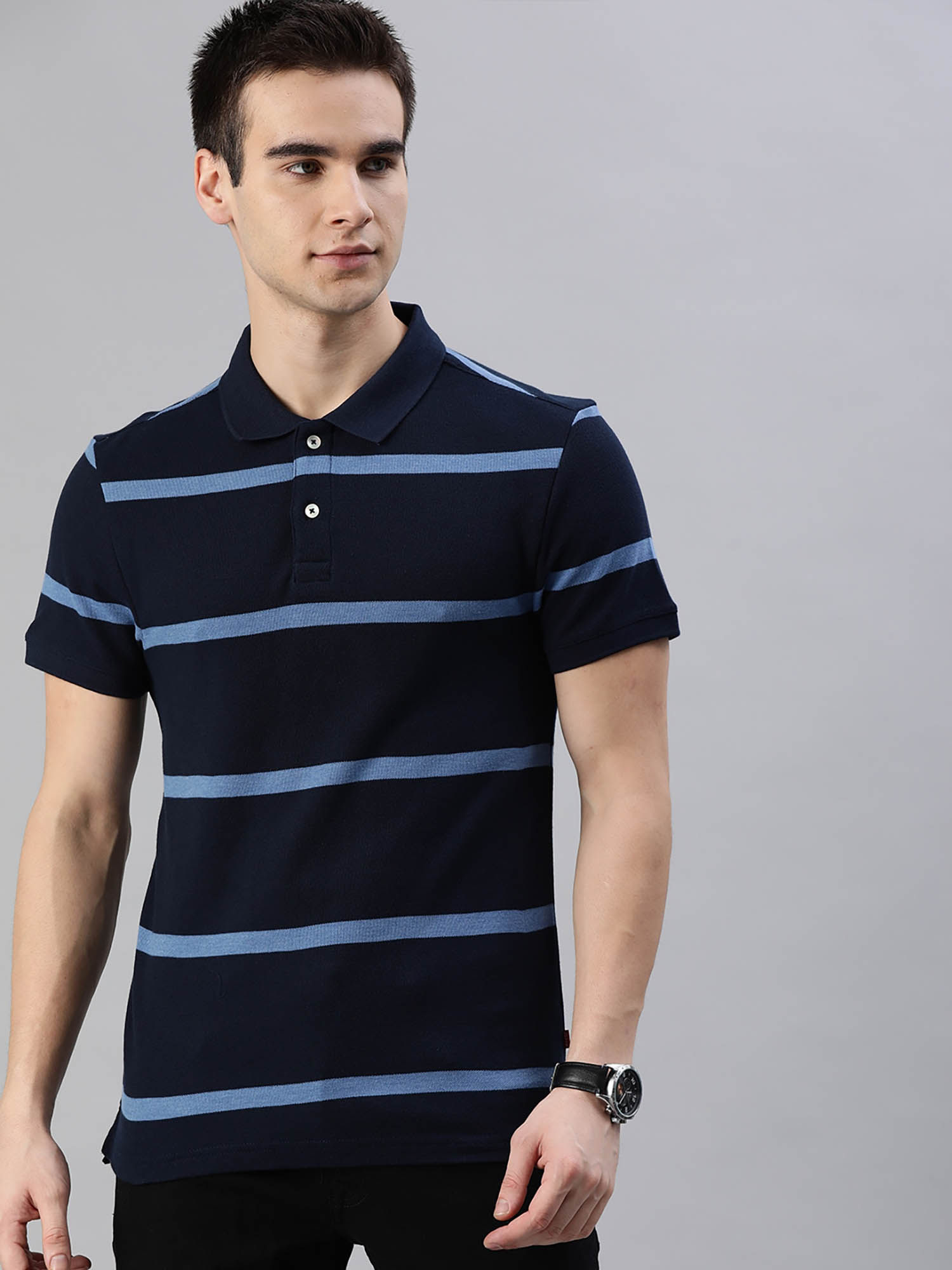 Buy Levi's Slim Fit Men Blue Polo 