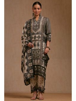Soch - Cream Paisley Kurta with Pant & Dupatta