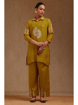 Soch - Mustard Embroidered Co-Ord Set