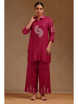 Soch - Pink Embroidered Co-Ord Set