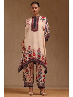 Soch - Cream Printed Kaftan with Pant