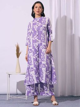 FASHOR - Purple Printed Co-Ord Set