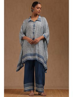 Soch - Blue Printed Kaftan with Palazzo
