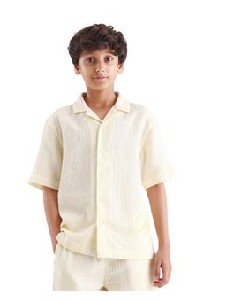 RARE ONES - Cuban Collar With Embroidery Shirt