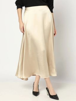 GAP - Women Beige High Rise A-Line Skirt