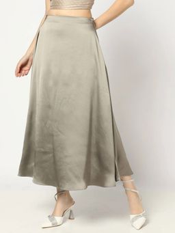 GAP - Women Grey High Rise A-Line Skirt
