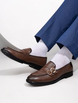 Alberto Torresi - Palermo Tan Men Double Monk Strap Shoes