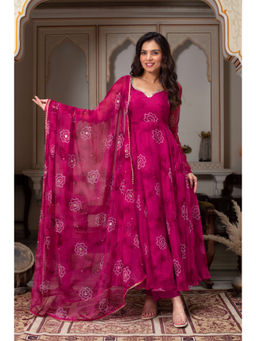 Bhavini Paris - Rithi Anarkali with Pant and Dupatta
