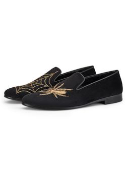 SHUTIQ - Cobweb Black Lather Loafers