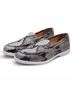 SHUTIQ - Blaze Blue Lather Loafers