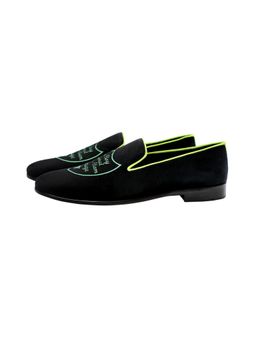 SHUTIQ - Design 36 Black Cotton Loafers