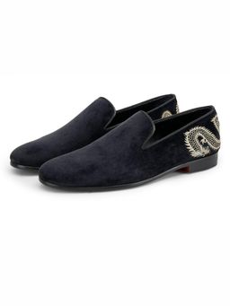 SHUTIQ - Hydra Coal Black Lather Loafers
