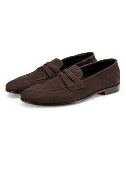 SHUTIQ - Rawhide Cocoa Brown Suede Loafers