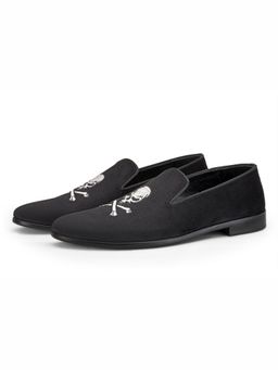 SHUTIQ - Skull Coal Black Shoes