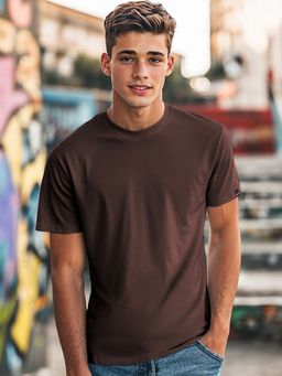 Bewakoof - Men's Brown T-shirt