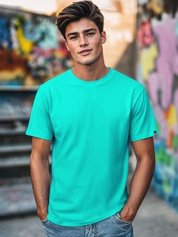 Bewakoof - Men's Pool Blue T-shirt