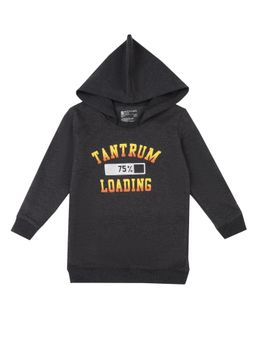 Bodycare - Boys Sweat Shirt Hoodie Full Sleeves Solid Anthra Melange