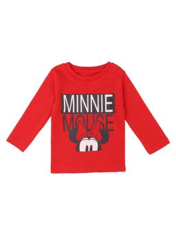 Bodycare - Minnie and Friends Girls Sweat Shirt Round Neck Full Sleeves Solid Red