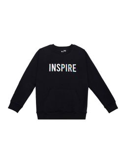 Bodycare - Girls Round Neck Full Sleeves Sweat Shirt - Black