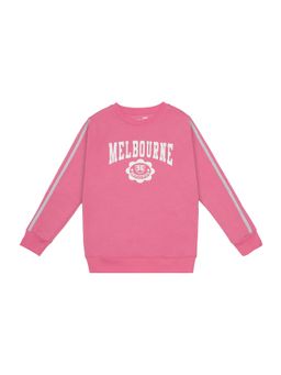 Bodycare - Girls Round Neck Full Sleeves Sweat Shirt - Aurora Pink