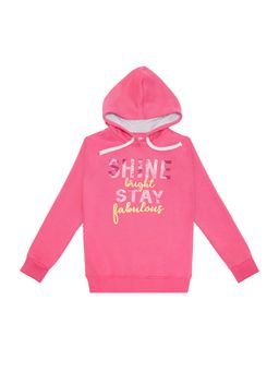 Bodycare - Girls Full Sleeves Hoodie Sweat Shirt - Aurora Pink