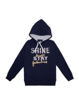Bodycare - Girls Full Sleeves Hoodie Sweat Shirt - Navy