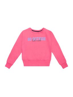 Bodycare - Girls Round Neck Full Sleeves Sweat Shirt - Aurora Pink