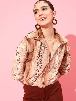 STREET 9 - Brown Fur Jacket