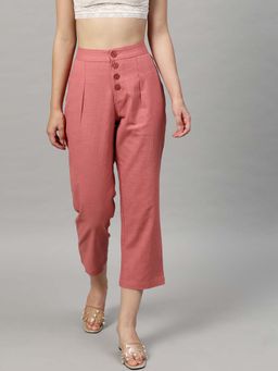 STREET 9 - Coral Front Button Culottes