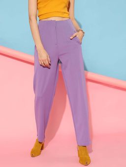 STREET 9 - Lavender Mid Waist Trouser
