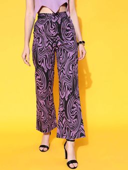 STREET 9 - Purple Printed Trouser