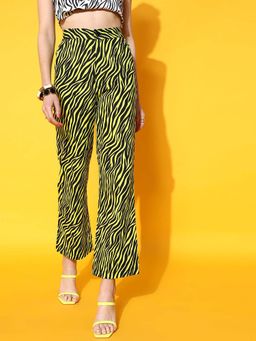 STREET 9 - Green Boot Cut Trouser