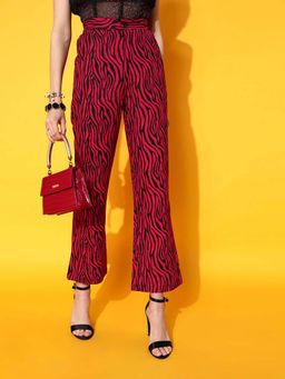STREET 9 - Red Boot Cut Trouser