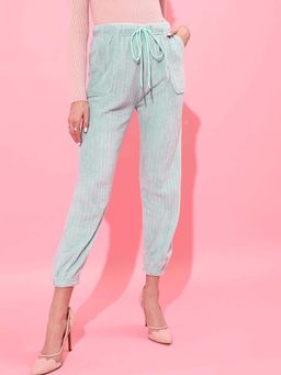 STREET 9 - Turquoise Towel Knit Joggers