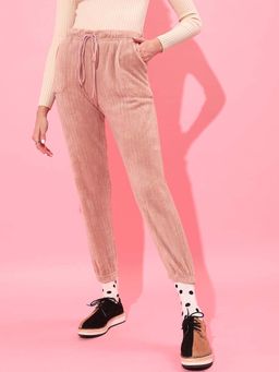 STREET 9 - Peach Towel Knit Joggers