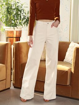 STREET 9 - Beige Corduroy Trouser