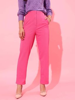 STREET 9 - Pink Mid Waist Trouser