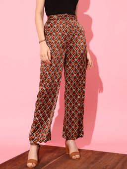 STREET 9 - Brown Satin Trouser