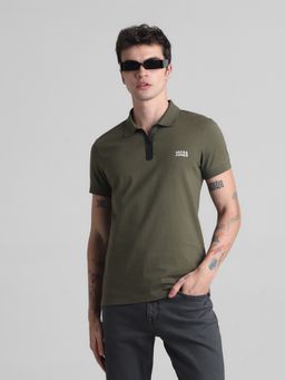 Jack & Jones - Green Slim Fit Polo T-Shirt
