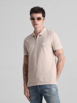 Jack & Jones - Brown Slim Fit Polo T-Shirt