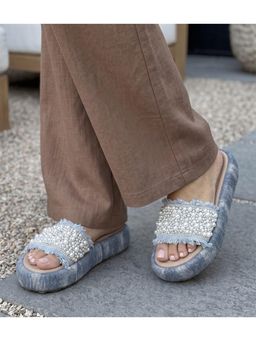 Alberto Torresi - Women Beige TPR Sliders