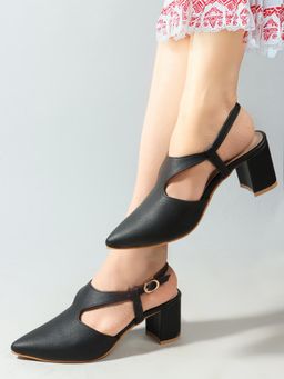 CHINRAAG - Women Black Synthetic Heels