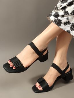 CHINRAAG - Women Black Synthetic Heels