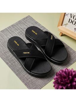 Toucantoes - Flippy Women’s Soft Cushion Slides - Black