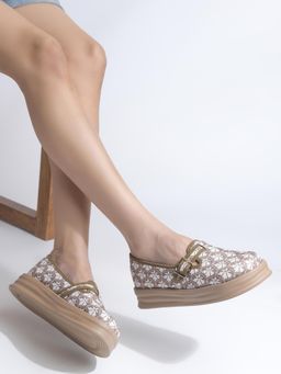 SHUZ TOUCH - Vintage Olive Floral Florals
