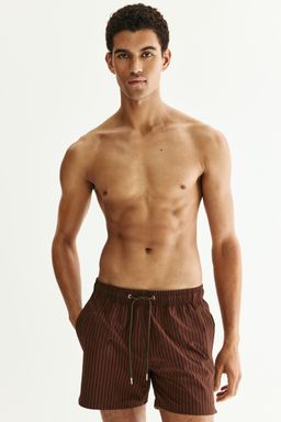 H&M - Men Red Seersucker Swim Shorts